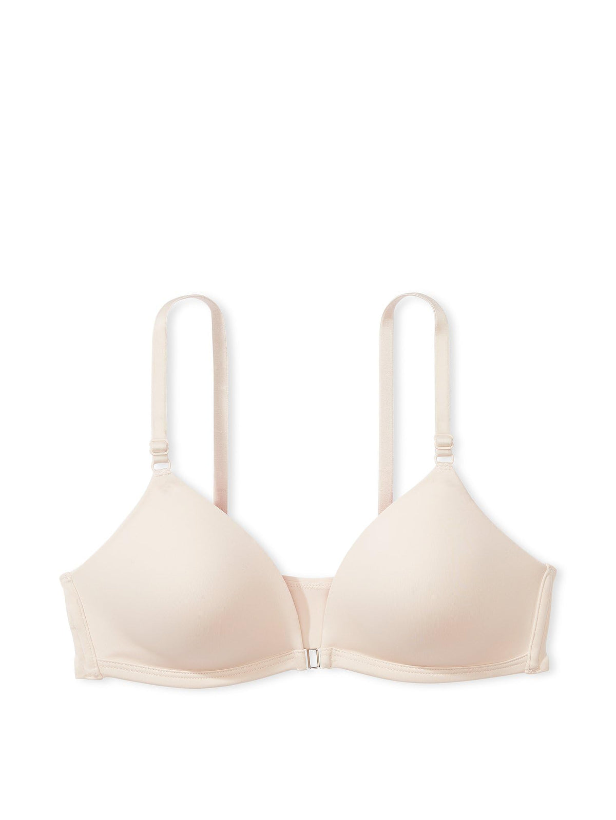 Victorias Secret Pink Wear Everywhere Adaptive Bra Wireless Lightly Lined Magnetic Front Closure Adaptive Bras for Women Ivory (32DD)