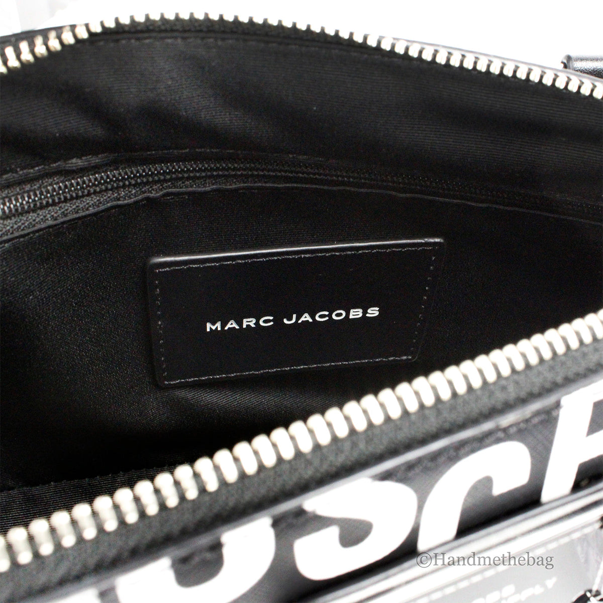 Marc Jacobs Small Monogram Leather Dome Satchel Crossbody Bag