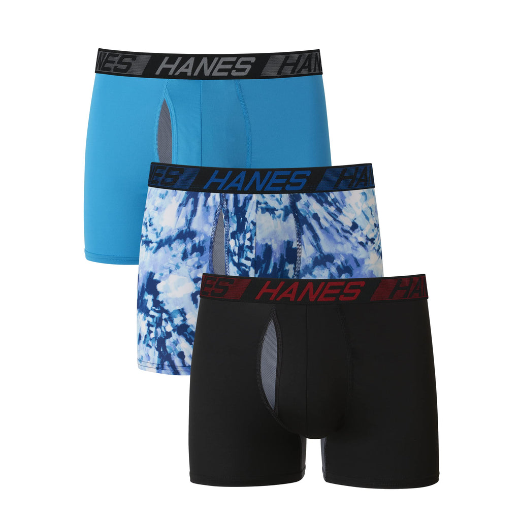 Hanes Men's Total Support Pouch Boxer Briefs (3-Pack)