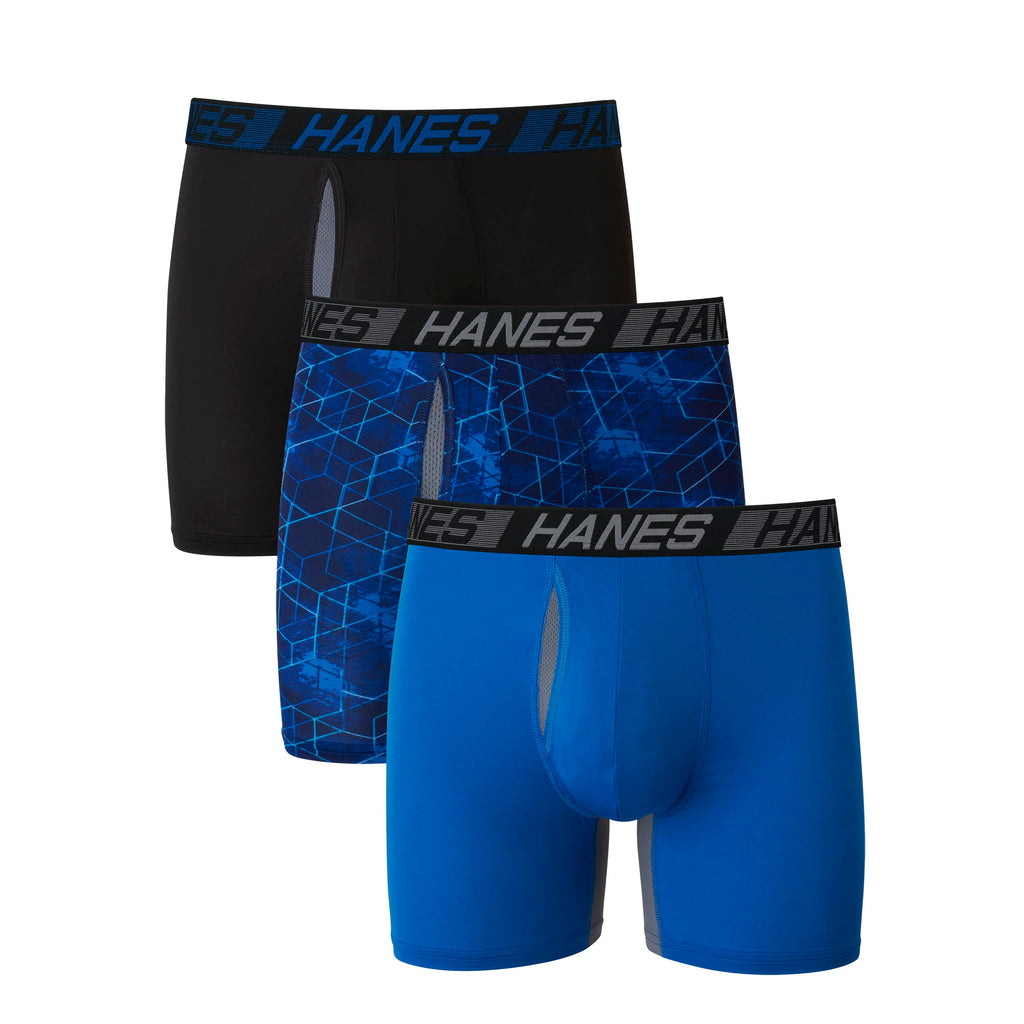 Hanes Men's Total Support Pouch Boxer Briefs (3-Pack)