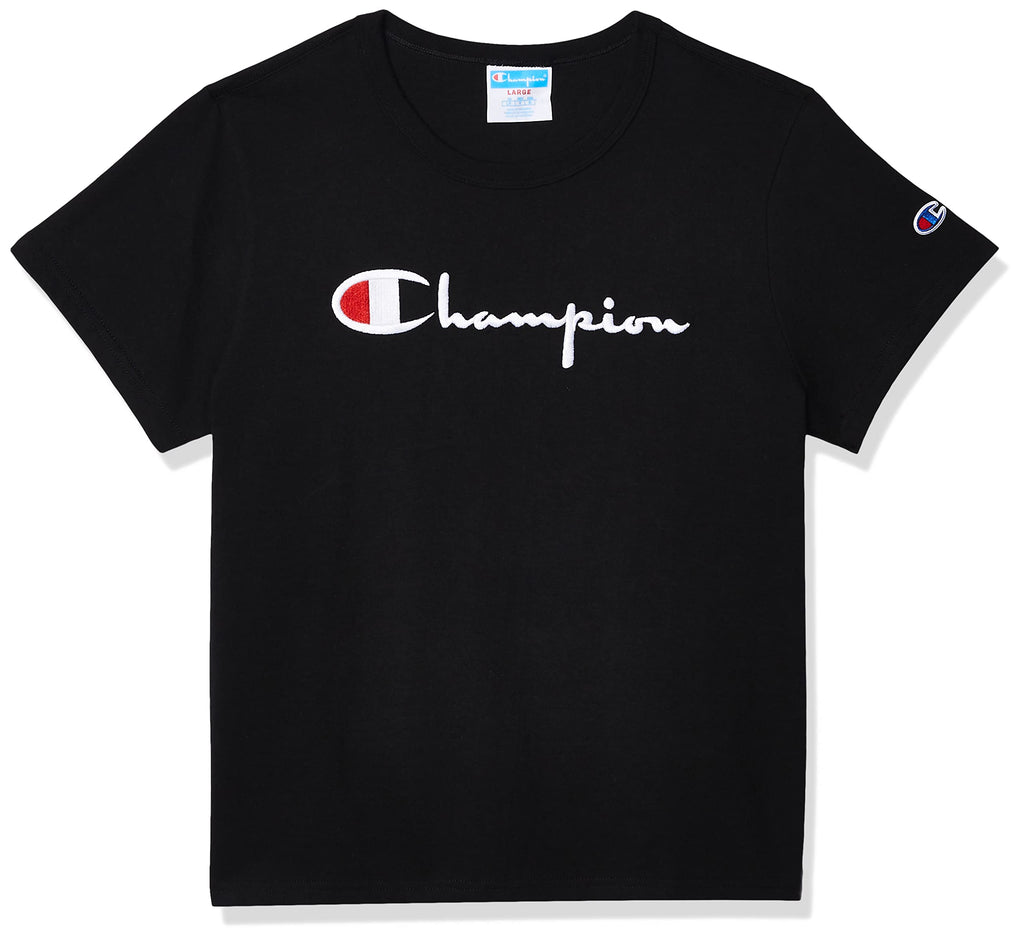 Champion Boys Classic T-Shirt Heritage Black Large US
