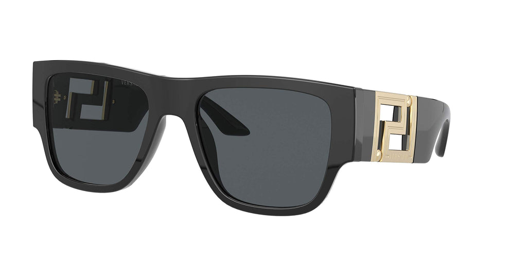 Versace Man Sunglasses Black Frame Dark Grey Lenses 57MM