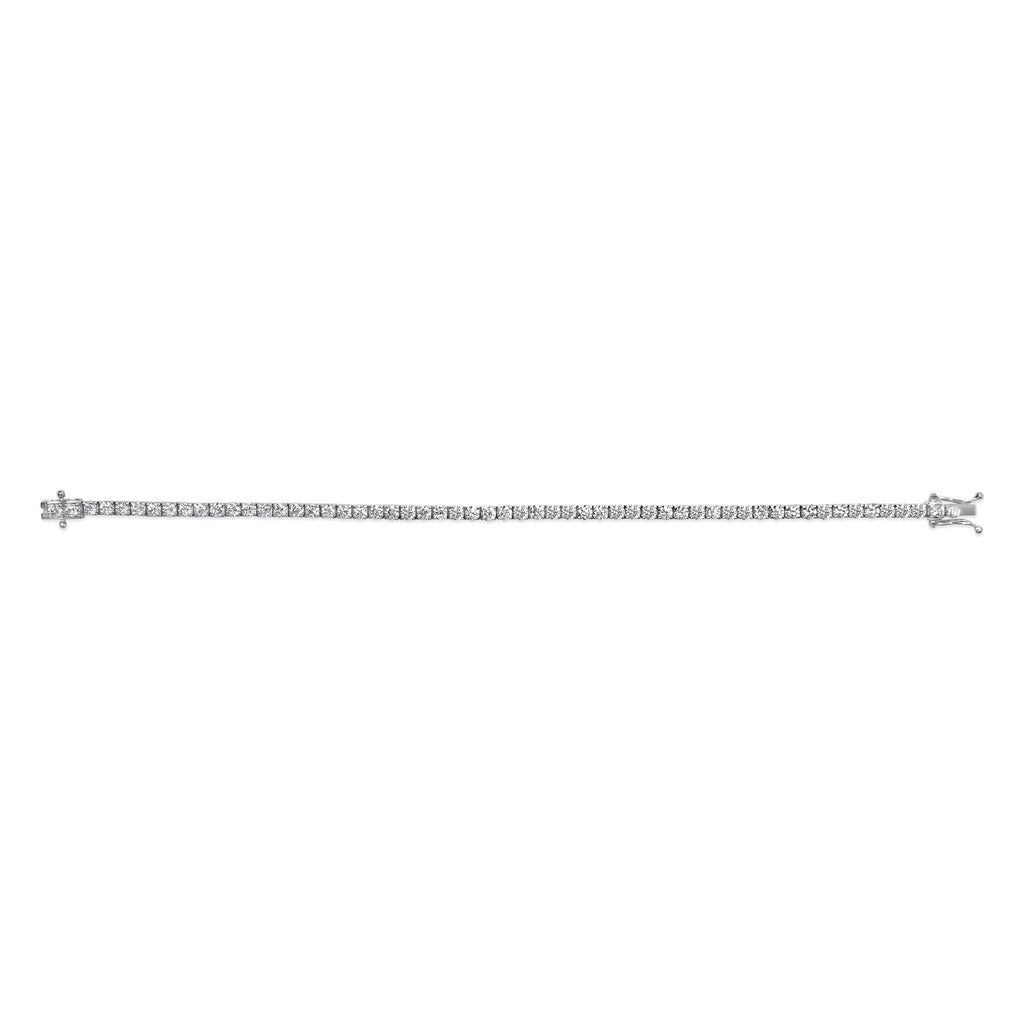 14K Gold 5.0 Cttw Lab Grown Diamond Tennis Bracelet (F-G Color, VS1-VS2 Clarity) - 7.25" Inches