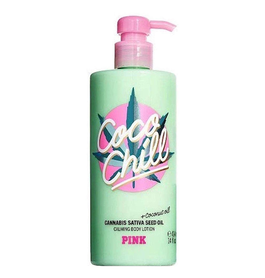 Victorias Secret Pink Coco Chill Calming Body Lotion with Cannabis Sativa Seed Oil