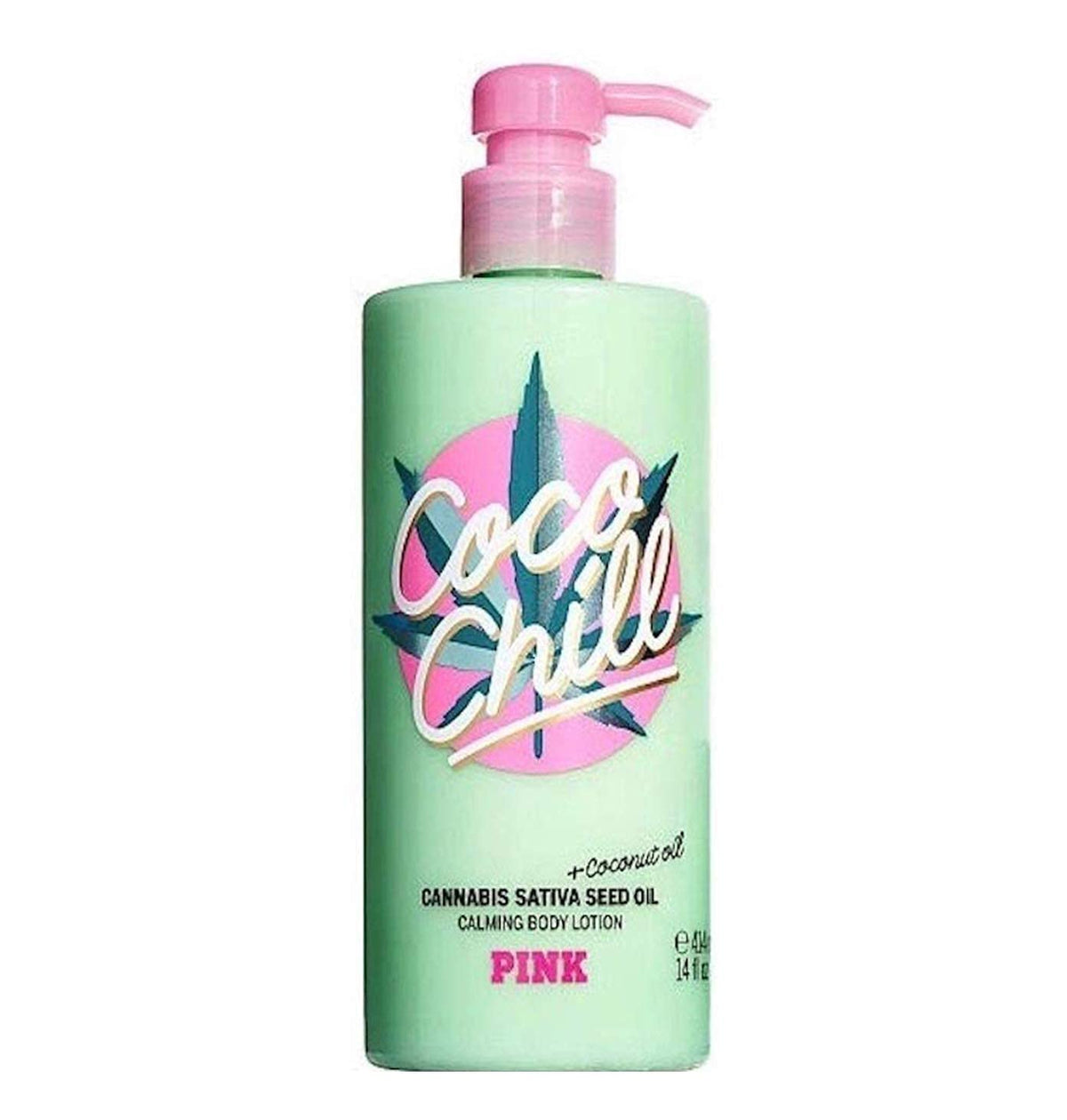 Victorias Secret Pink Coco Chill Calming Body Lotion with Cannabis Sativa Seed Oil