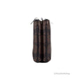 Coach Signature Brown Black Double Zip Crossbody Bag