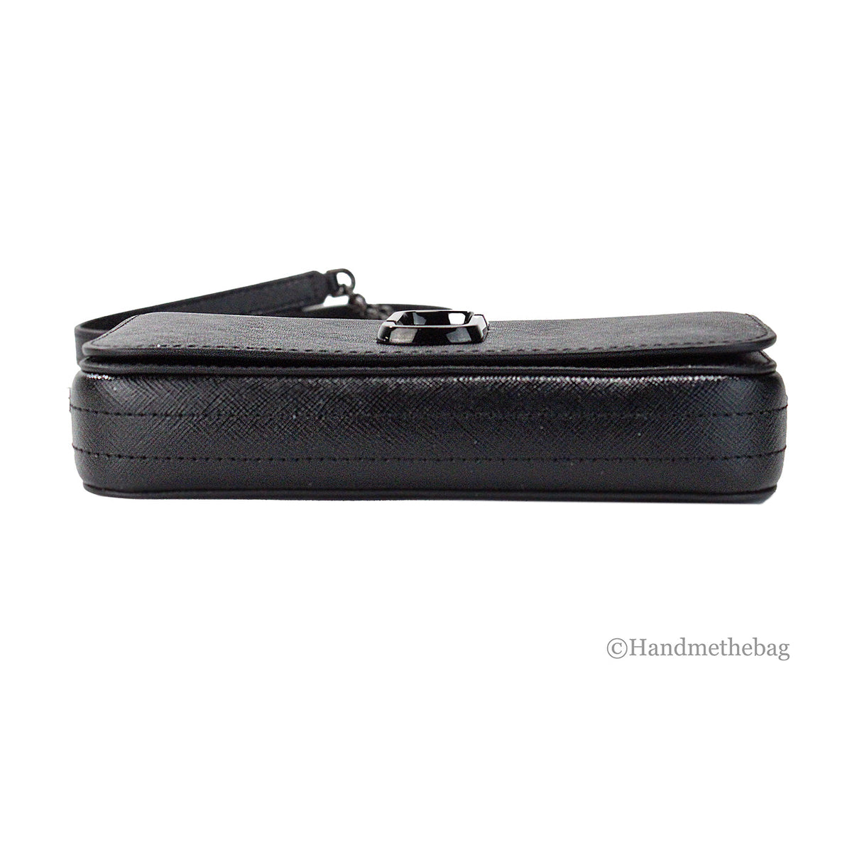 Marc Jacobs The Snapshot Black Leather Chain Crossbody