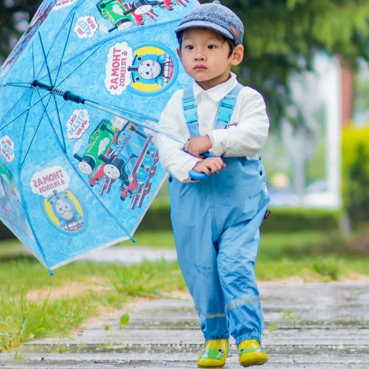 Summer Spring Baby and Girls Boys Waterproof PU Bodysuit Kids Single Layer Breathable Rain Pants Child Outfit Jumpsuit 1-8 Years
