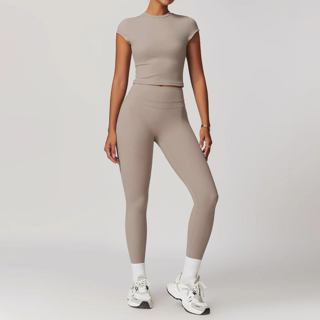 2 Pieces Sportswear Women Yoga Set Gym Clothes Sportswear Yoga Suits Fitness Set Tracksuits Sports Bra Gym High Waist Leggings