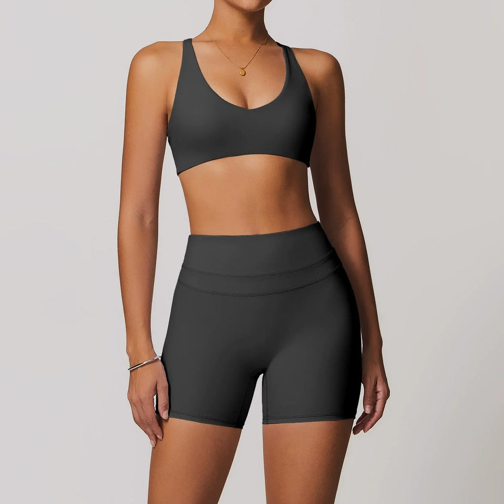 2 Pieces Sportswear Women Yoga Set Gym Clothes Sportswear Yoga Suits Fitness Set Tracksuits Sports Bra Gym High Waist Leggings