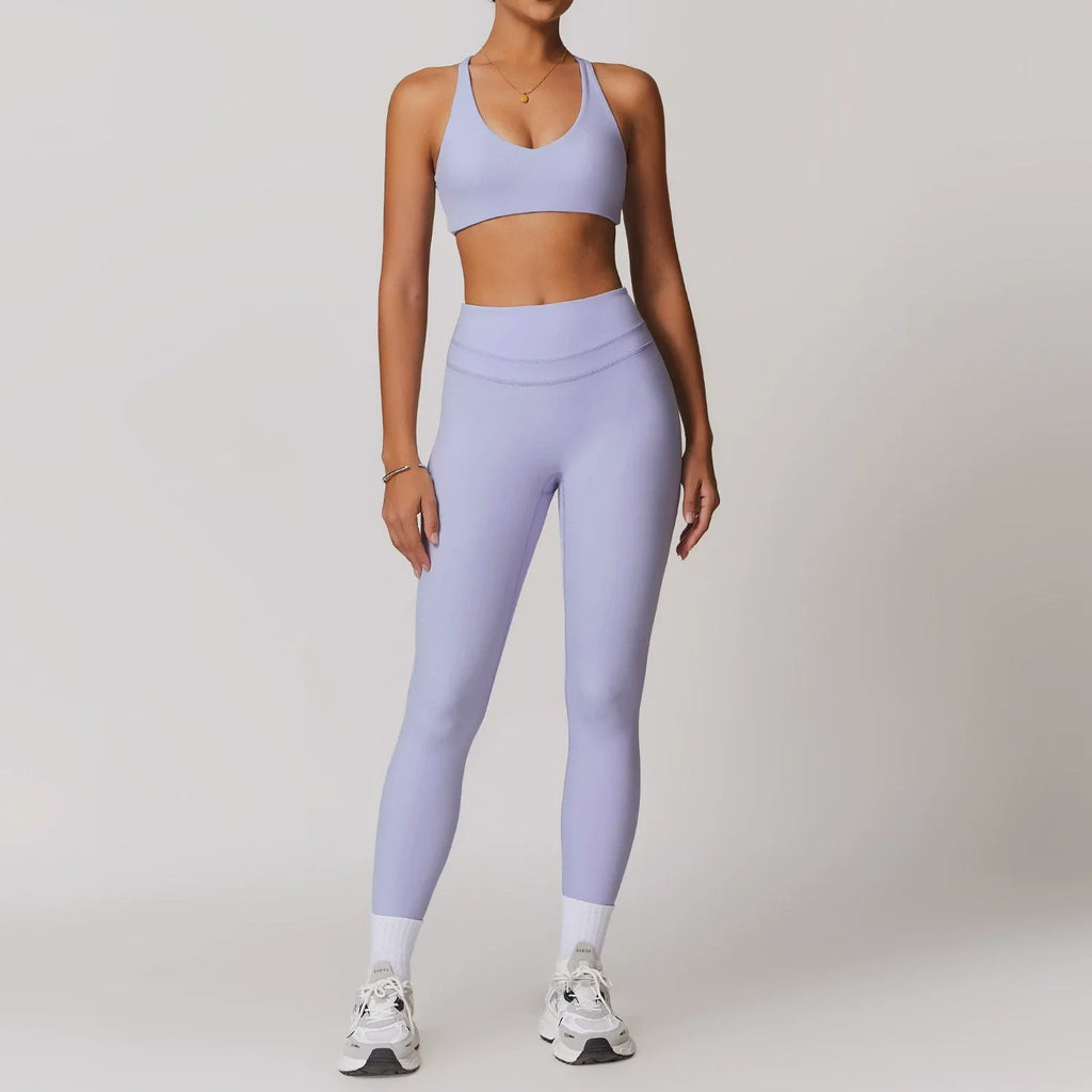 2 Pieces Sportswear Women Yoga Set Gym Clothes Sportswear Yoga Suits Fitness Set Tracksuits Sports Bra Gym High Waist Leggings
