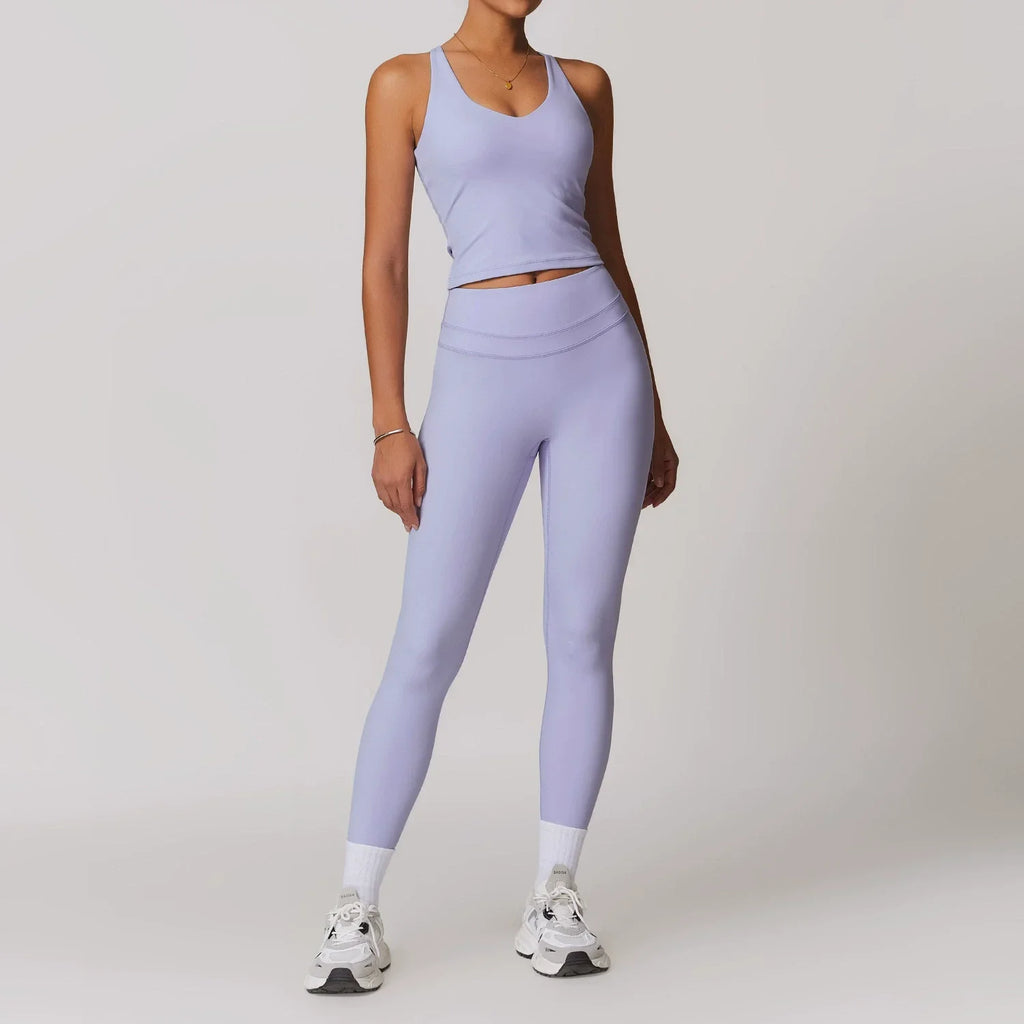 2 Pieces Sportswear Women Yoga Set Gym Clothes Sportswear Yoga Suits Fitness Set Tracksuits Sports Bra Gym High Waist Leggings