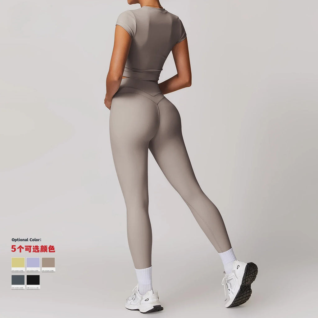 2 Pieces Sportswear Women Yoga Set Gym Clothes Sportswear Yoga Suits Fitness Set Tracksuits Sports Bra Gym High Waist Leggings