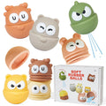 Bath Toys for Babies 6-12 Months 6 Pack Soft Rubber Baby Bath Toys Easy Cleaning Baby Bathtub Toys Baby Stacking Toys Toddler Birthday Present for Preschool Boys/Girls