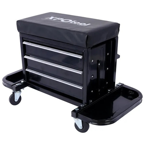 Heavy Duty Workshop Bench - Rolling Bench For Garages And Workshops With 360 Degree Swivel Wheels - Ideal Mechanical Bench Or Workshop Bench