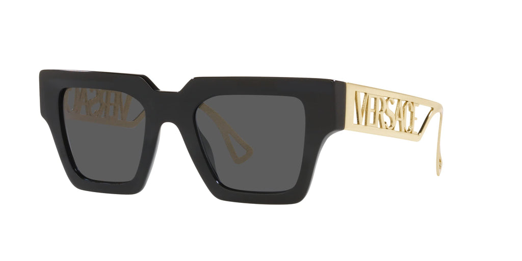 Versace Woman Sunglasses Black Frame Dark Grey Lenses 50MM
