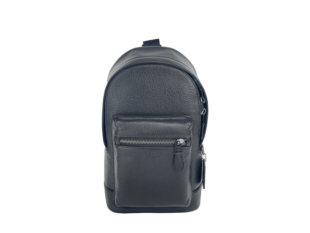 Coach (2540) West Black Leather Sling Pack Bag