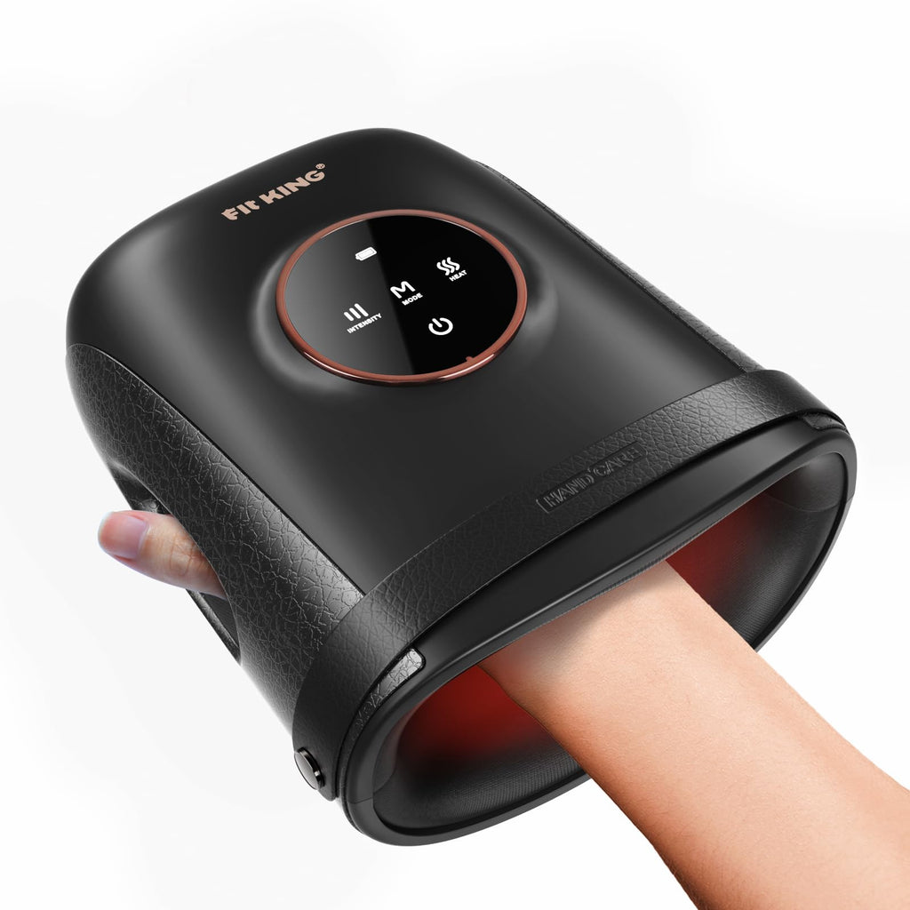 FIT KING Arthritis Relief Hand Massager with Heat