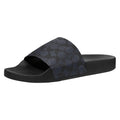Coach Mens Coated Canvas Pool Slide Sandal Charcoal Signature 12
