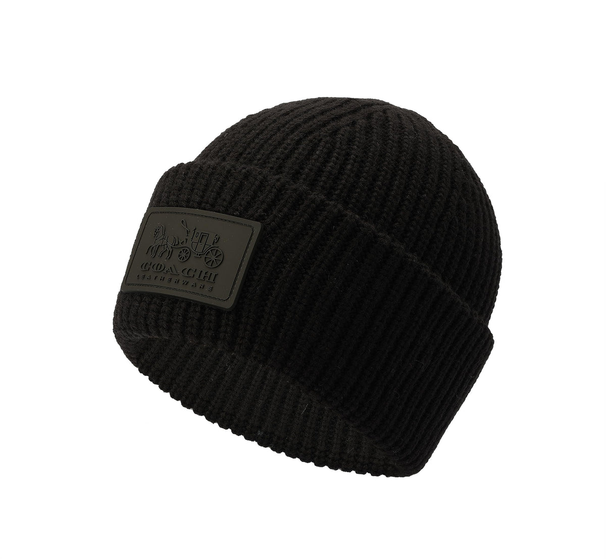Coach Womens Patch Beanie Black