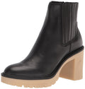 Dolce Vita Womens Caster H2O Fashion Boot Black Leather H20 7