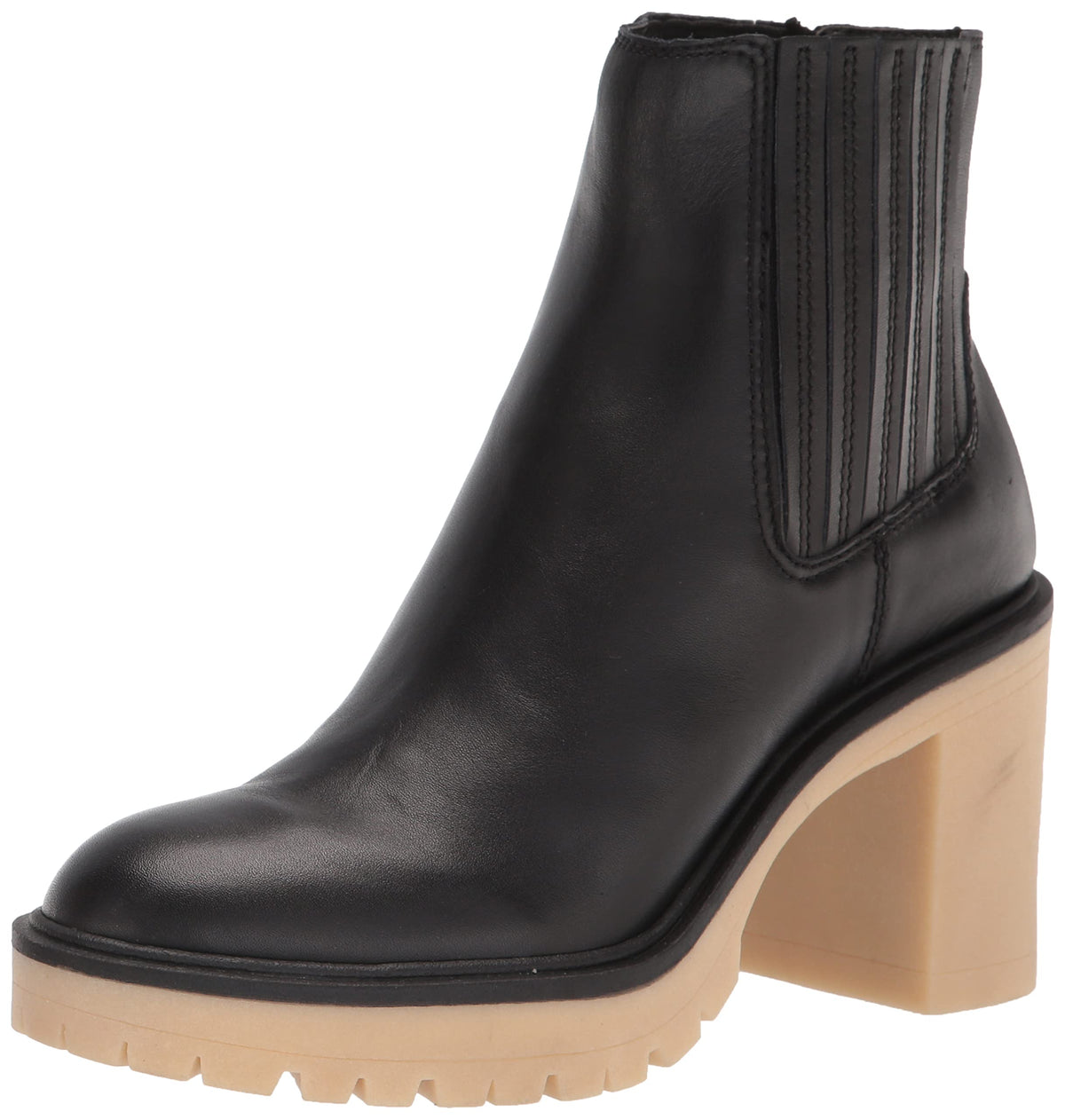 Dolce Vita Womens Caster H2O Fashion Boot Black Leather H20 7