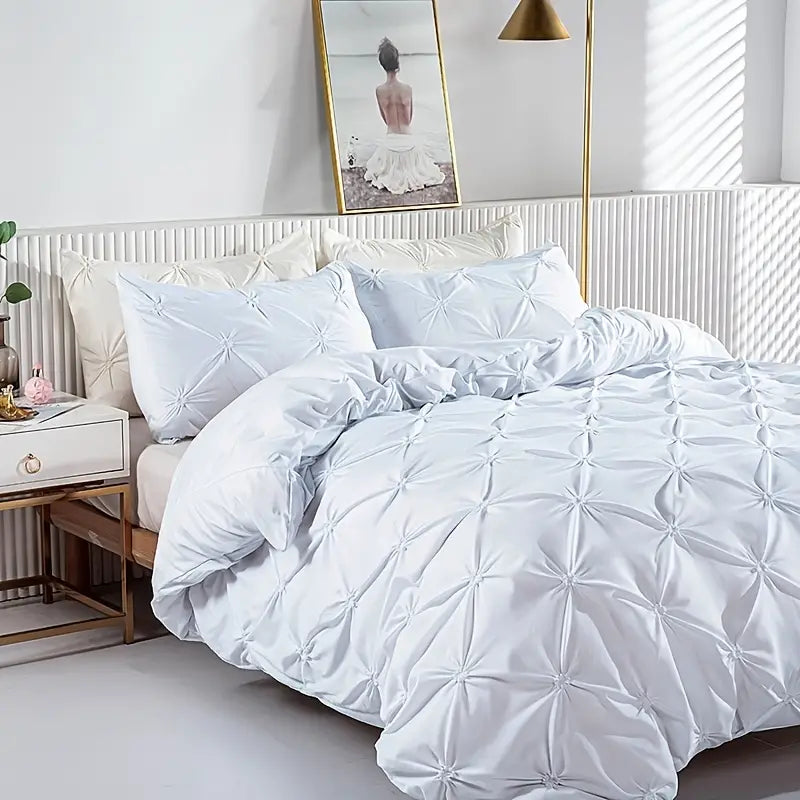 3pcs Handmade Decorative Duvet Cover Set (1 Duvet + 2 Pillowcases)