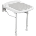 Wall Mounted Folding Shower SeatSupport 550lbsAdjustable Height Fold Up Shower Seat Wall MountedFolding Shower Bench Wall Mounted for Elderly Adults Pregnants SeniorsDisabled