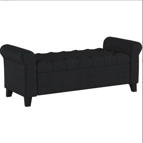 HAYES ARMED STORAGE BENCH