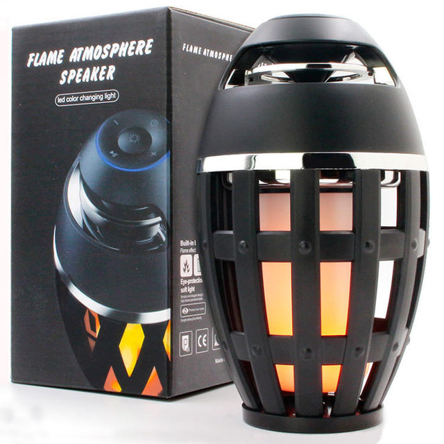 Bluetooth Flame Speaker with Creative Torch Design