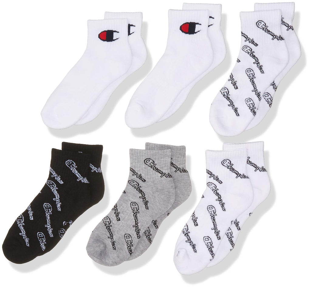 Champion Kids 6-Pack Quarter Socks