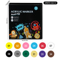 Dual-Head Acrylic Markers Set for Kids and Students
