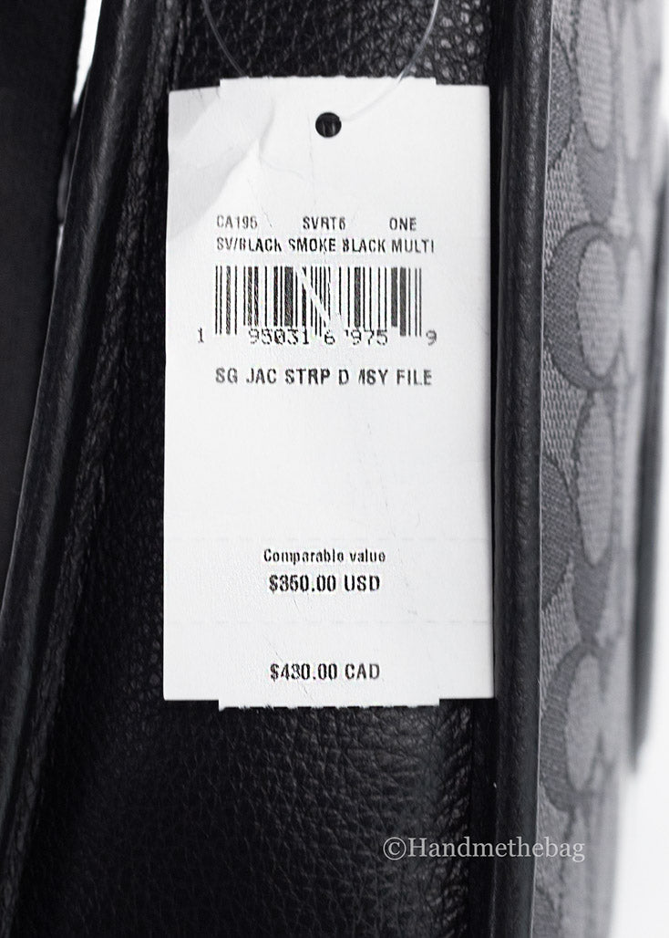 Coach Dempsey Black Patch File Crossbody Bag