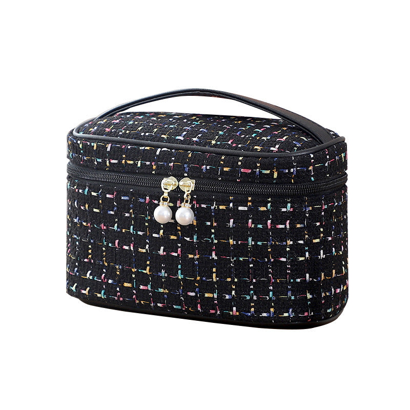High-End Portable Square Flannel Travel Bag
