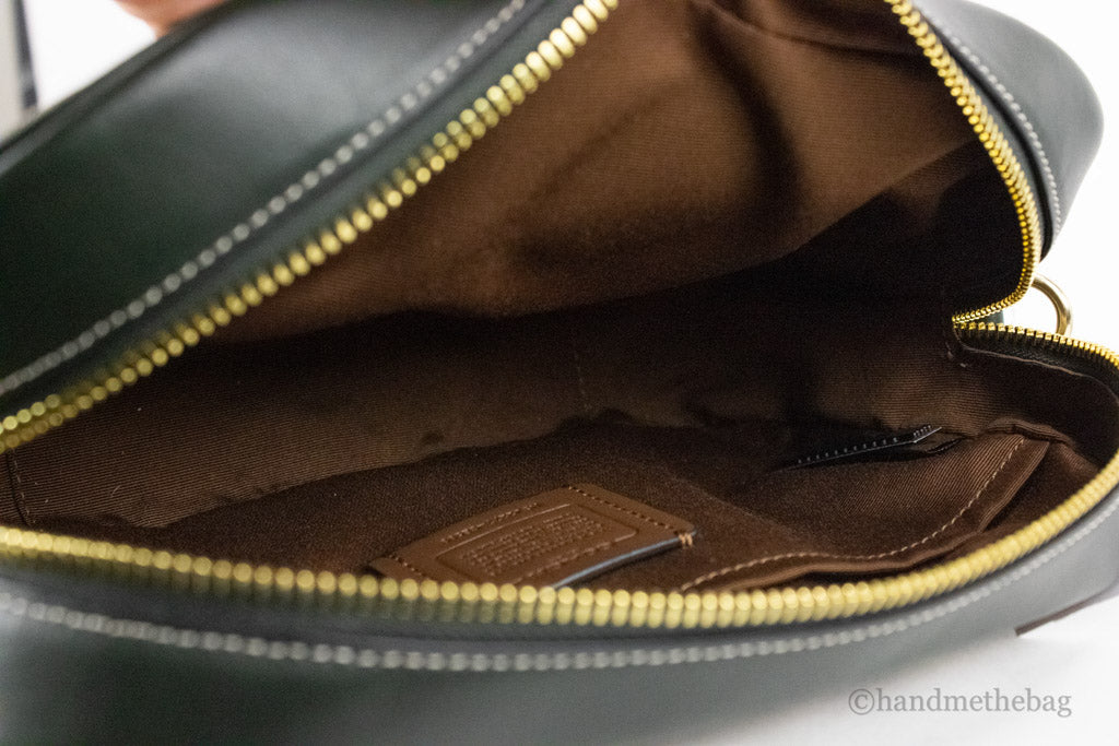 Coach Jamie Medium Varsity Signature Amazon Green Camera Crossbody