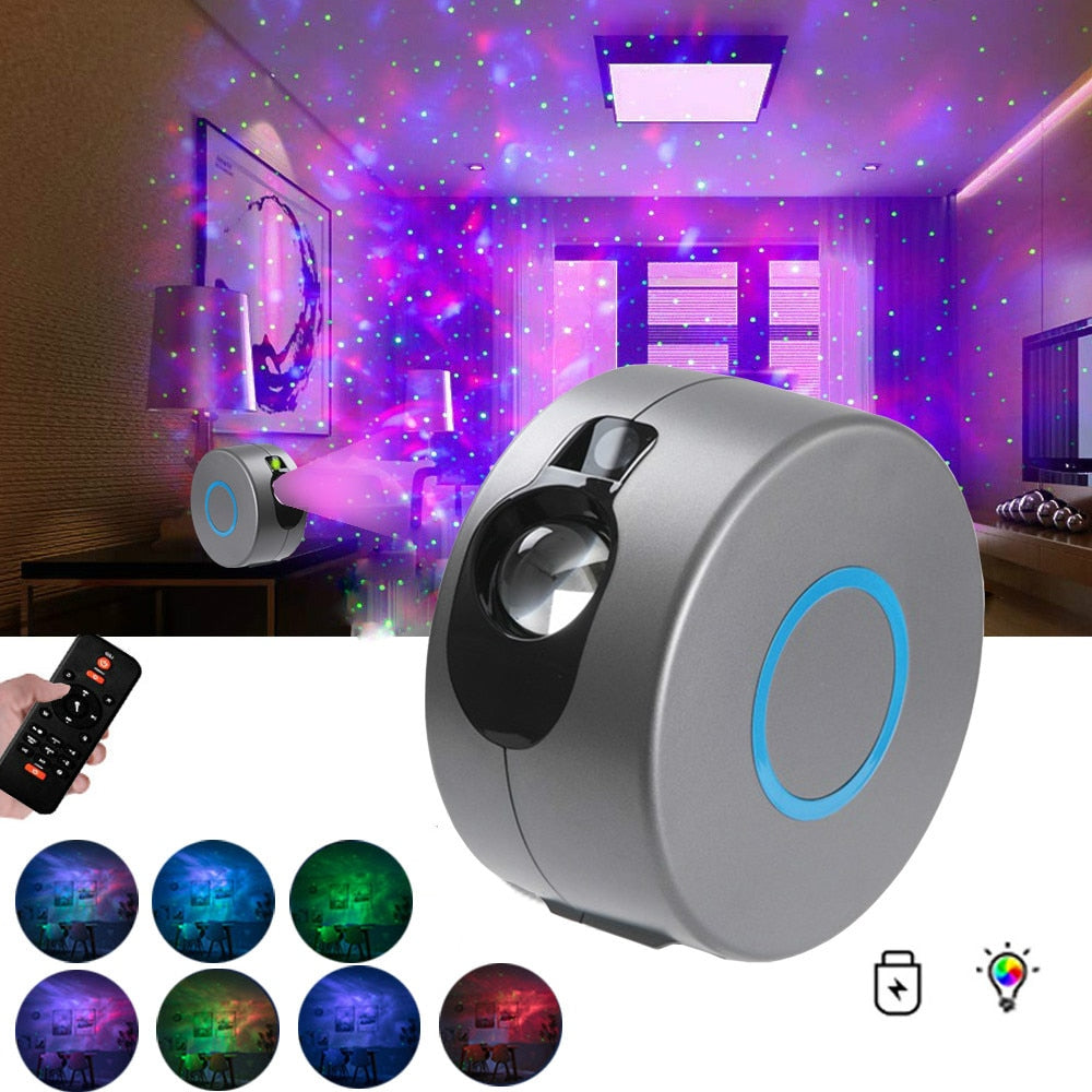 Galaxy Starry Sky Rotating Projector with LED Laser