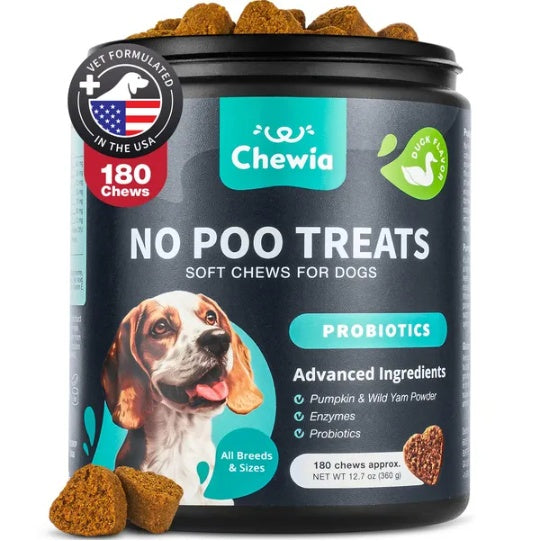 No Poo Chews For Dogs Coprophagia Deterrent For Dogs Forbid For Dogs Stool Eating Deterrent Dog Probiotics For Digestive Health Digestive Gut Immune Health Treats No Poop Eating For Dogs