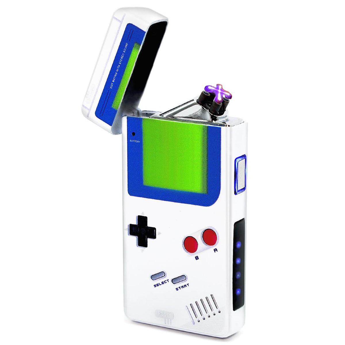 Rolls Electric Lighter - Cool Lighters - Retro Gamer Gifts for Men - Rechargeable Gadgets - Custom Unique Birthday Gifts - Stocking Stuffers for Men and Women - by Rolls Plasma Lighter (Blue)