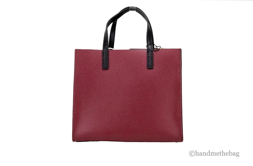 Marc Jacobs Grind Mini Pomegranate Colorblock Leather Tote