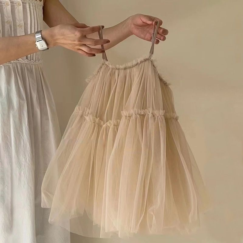 High-End Mesh Dress for Girls