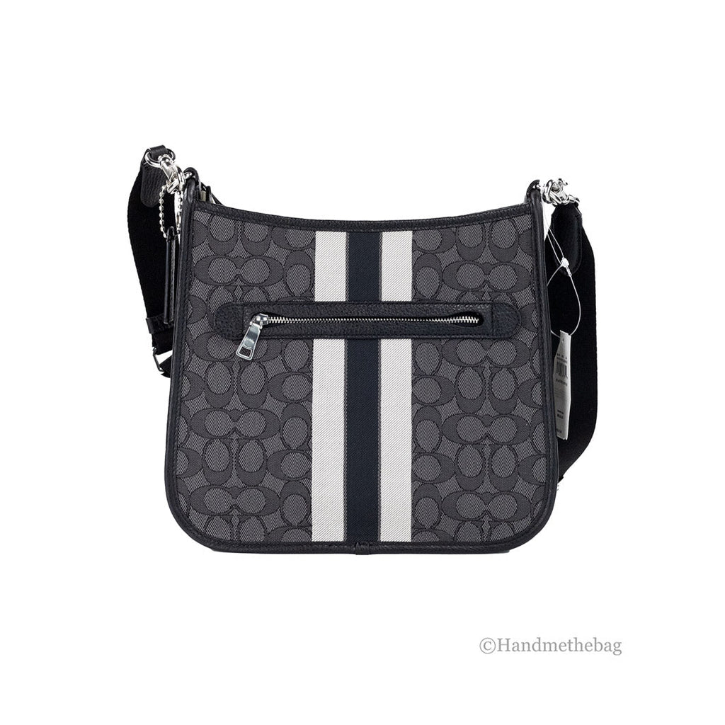 Coach Dempsey Black Patch File Crossbody Bag