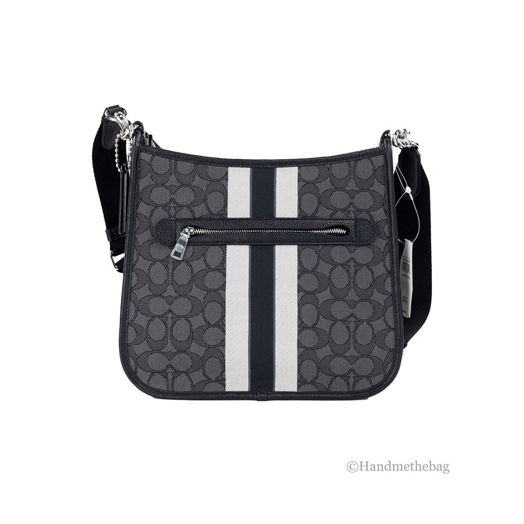 Coach Dempsey Black Patch File Crossbody Bag
