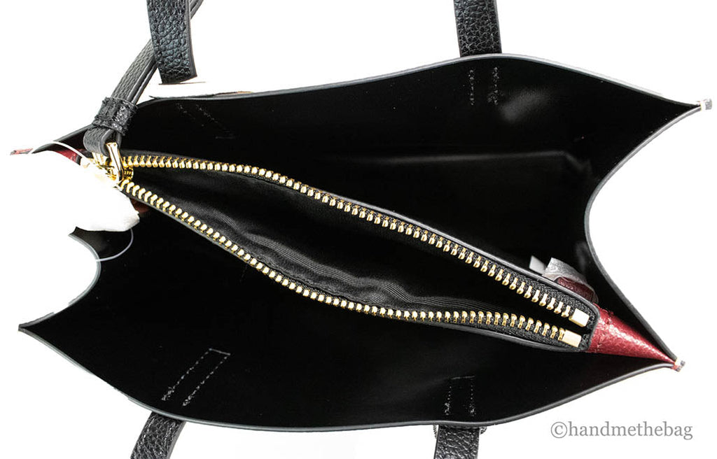 Marc Jacobs Grind Mini Pomegranate Colorblock Leather Tote