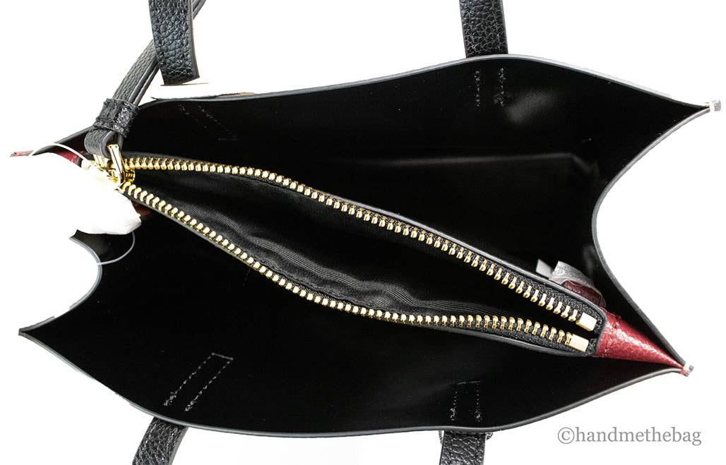 Marc Jacobs Grind Mini Pomegranate Colorblock Leather Tote