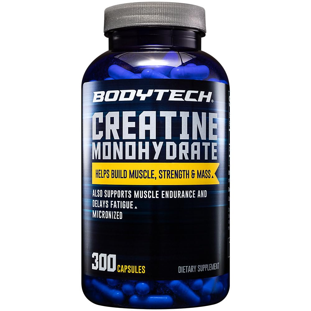 BodyTech Creatine Monohydrate (300 Capsules)